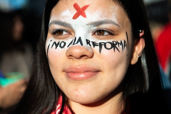 Marcha contra la reforma Vivir Sin Miedo. || Santiago Mazzarovich / adhocFOTOS