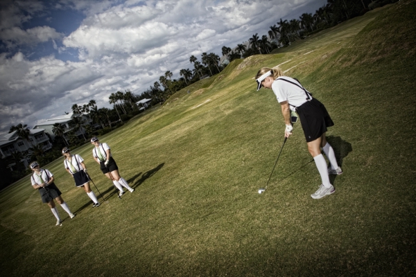 Equipo de una consultora internacional en un torneo de golf femenino || ©Federico Estol