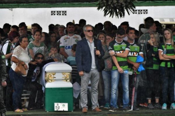 Despedida a jugadores de Chapecoense || NELSON ALMEIDA / AFP