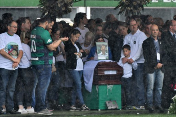 Despedida a jugadores de Chapecoense || NELSON ALMEIDA / AFP