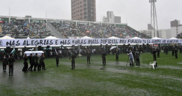 Despedida a jugadores de Chapecoense || NELSON ALMEIDA / AFP