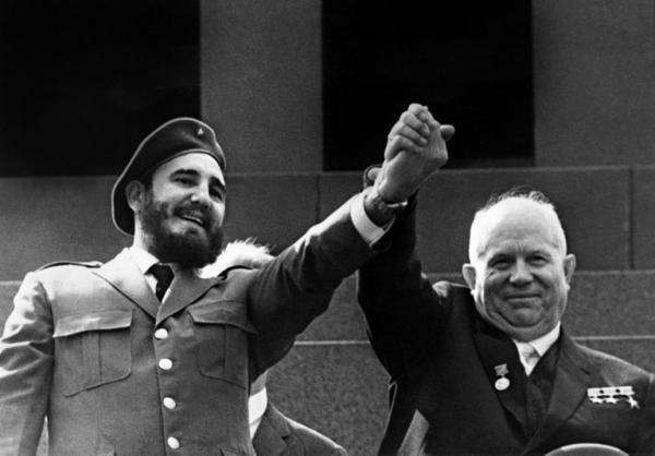 Con el líder soviético Nikita Khrushchev || AFP