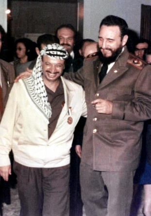 Con el líder palestino Yasser Arafat || AFP