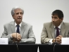 Presidente y vicepresidente electos al anunciar el gabinete. || Adhoc ©Nicolas Celaya