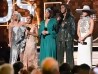 Lady Gaga, Jada Pinkett Smith, Alicia Keys, Michelle Obama y Jennifer Lopez  (AFP)