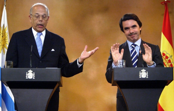 Con José María Aznar en 2004 || PIERRE-PHILIPPE MARCOU / AFP