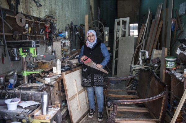 EGYPT - Asmaa Megahed, carpintera || AFP