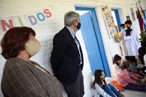 Vuelta a clases en la escuela rural Nro. 58 de Aguas Blancas en Lavalleja (Daniel Rodriguez /adhocFOTOS)