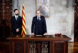 Portal 180 - Nuevo líder catalán evita prometer la Constitución al asumir el cargo