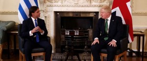 Portal 180 - Las imágenes de la reunión de Lacalle Pou con Boris Johnson
