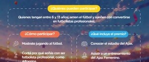 Portal 180 - Tienda Inglesa lanza un concurso que llevará a un participante de entre 6 y 13 años a vivir la experiencia Ajax