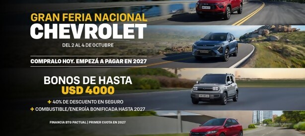 Portal 180 - La “Gran Feria Nacional Chevrolet” llega con tres días de beneficios únicos
