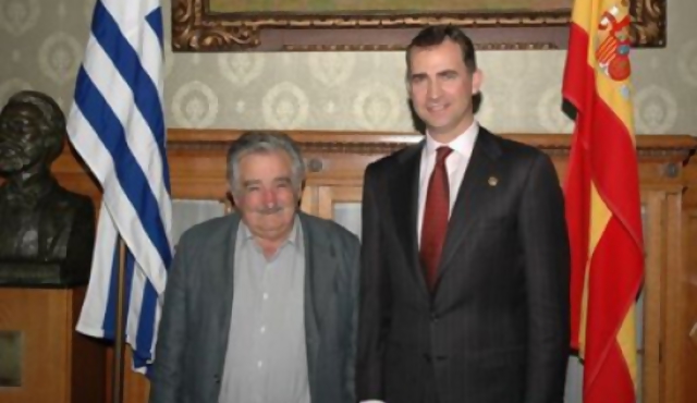 Mujica se reunió con el príncipe Felipe