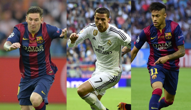 Balón de Oro: Messi, Cristiano y Neymar son los finalistas