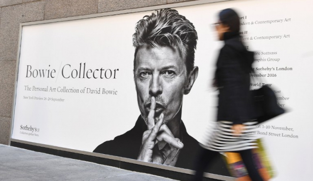 Colección de obras de arte de David Bowie presentada en Nueva York
