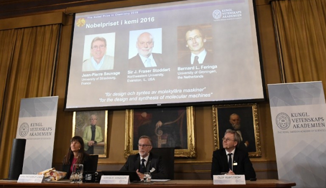 Nobel de Química a inventores de las “máquinas moleculares”