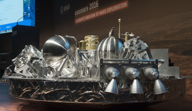 El módulo europeo Schiaparelli se estrelló contra la superficie de Marte