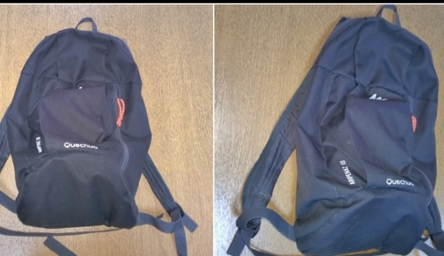 La mochila que motivó un comunicado oficial