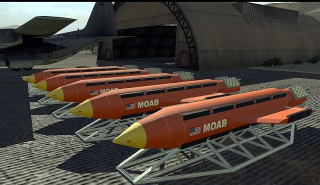 EEUU lanzó en Afganistán “la madre de todas las bombas”