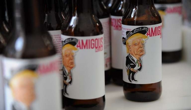 Amigous, la cerveza mexicana con Trump en la etiqueta