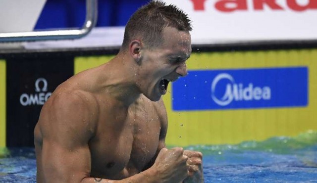 Dressel igualó récord de 7 oros de Phelps en el Mundial de Budapest