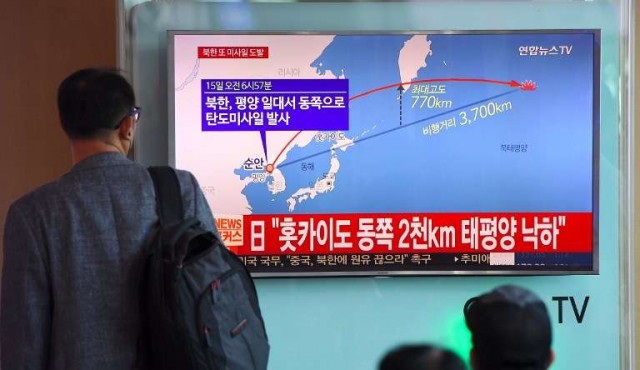 Corea del Norte responde a la ONU lanzando un misil que sobrevuela Japón