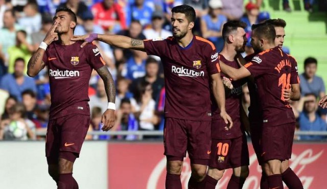 Paulinho salvó al Barcelona en Getafe y lo dejó líder
