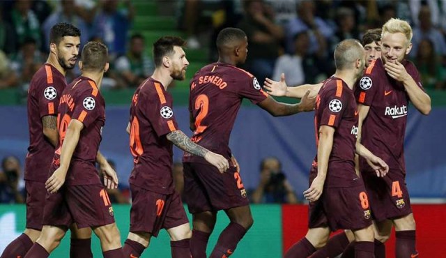 Barcelona ganó en Lisboa con gol en contra de Coates