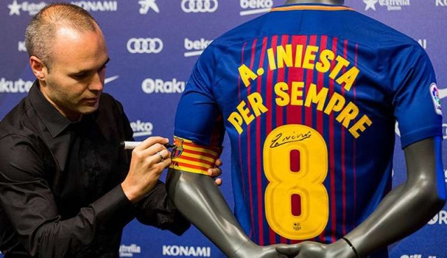 Iniesta, hombre de un solo club tras renovar con el Barcelona “de por vida”