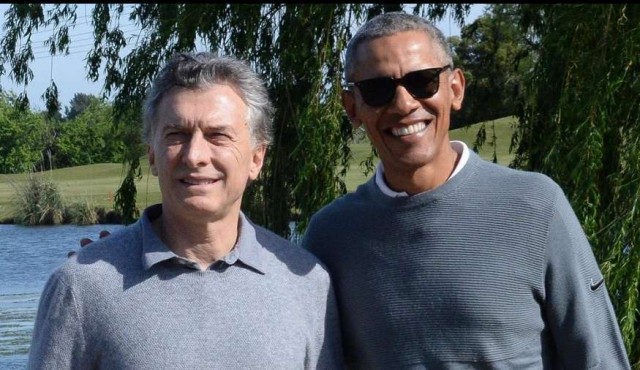 Obama jugó al golf con Macri tras cumbre de economía verde