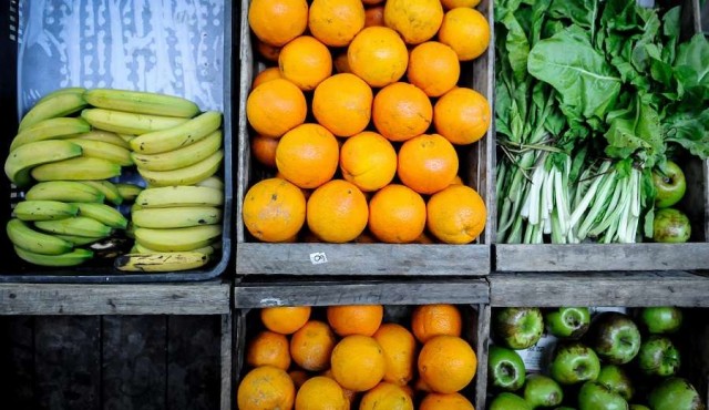 Precios de frutas y verduras en su valor más alto de 2017