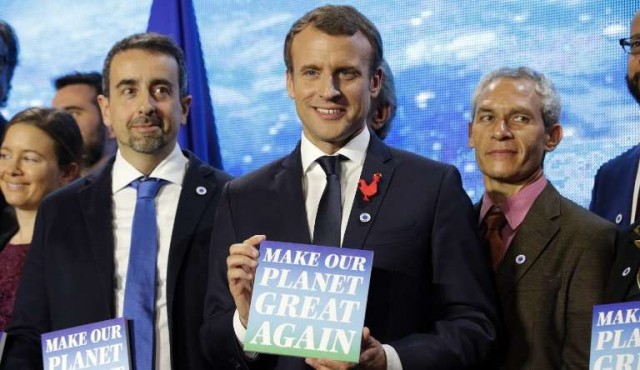 Macron pone en marcha su plan “Make our planet great again”, en respuesta a Trump