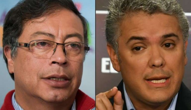 Derechista Duque y exguerrillero Petro irán a balotaje en Colombia