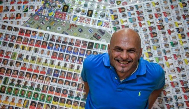 Gianni Bellini, el mayor coleccionista del mundo de figuritas de fútbol