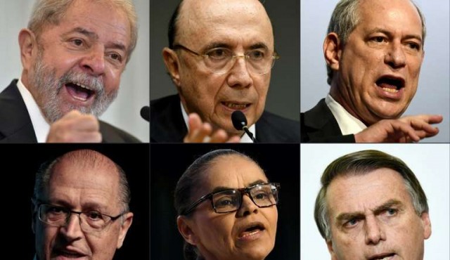 Los candidatos a la presidencia de Brasil