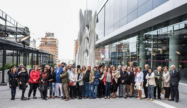 Inauguración de “Futuro”, escultura de Pablo Atchugarry