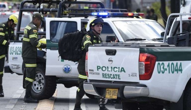 Ocho muertos y diez heridos por coche bomba en academia policial de Bogotá