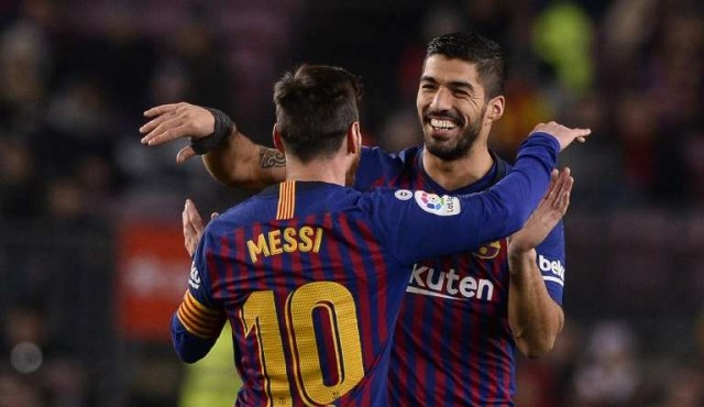 Gol de Suárez en el triunfo de Barcelona