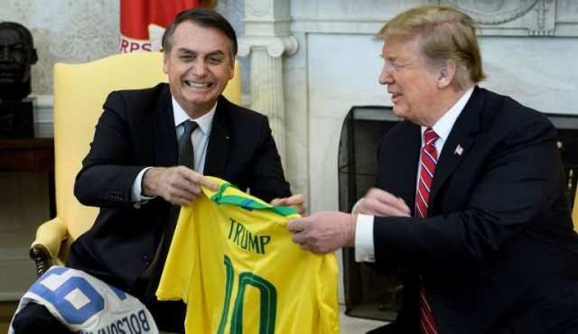 Brasil y EEUU “nunca han estado más cerca”, le dice Trump a Bolsonaro