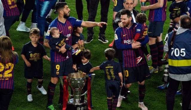 Messi, Suárez, Piqué... Los héroes del título barcelonista​