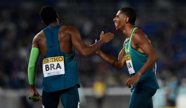 Brasil sorprendió a Estados Unidos y ganó el Mundial de relevos de 4x100 metros