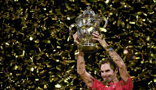Federer ganó por décima vez 'su' torneo de Basilea