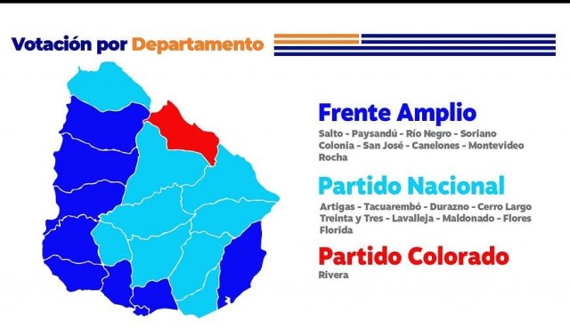 Así fue la votación departamento por departamento