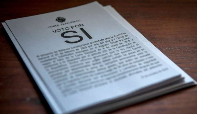 Corte electoral denunciará destrucción de papeletas del Sí a la reforma