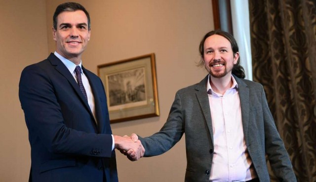 Socialistas y Podemos alcanzan preacuerdo para formar gobierno en España