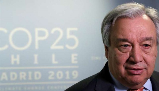 Guterres: “Estoy decepcionado con los resultados de la COP25”
