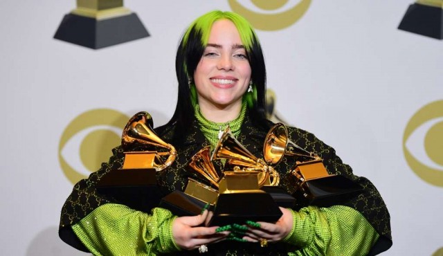 Billie Eilish arrasó en los Grammy