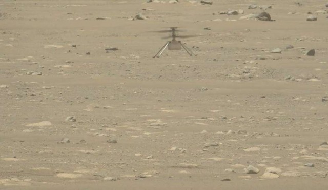 Más alto y por más tiempo: helicóptero Ingenuity vuela una segunda vez en Marte