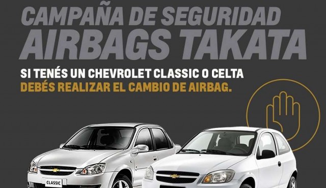 Chevrolet continúa su llamado a revisión  de unidades Celta y Classic