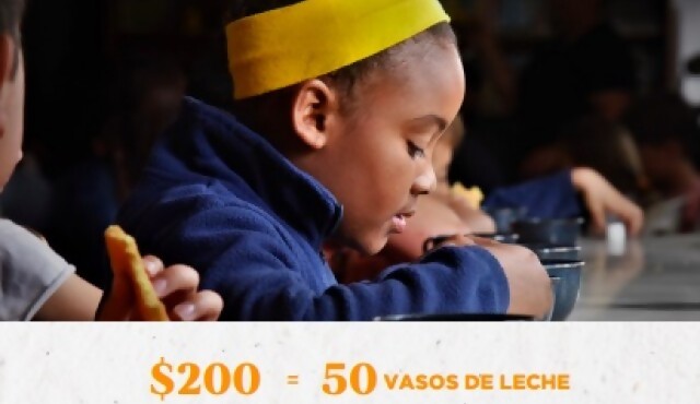 El Banco de Alimentos de Uruguay pide una colaboración especial en nuestra campaña de recolección de fondos para alcanzar el objetivo de 500.000 vasos de leche
